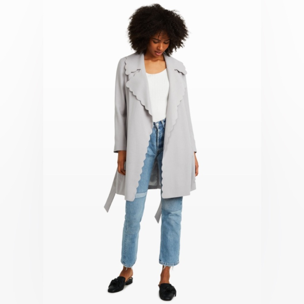Club Monaco Scalloped Soft Trench